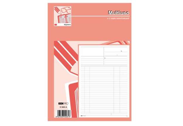 Immagine di Blocco multiuso bianco - 50/50 fogli autoricalcanti - 31 x 21cm - Edipro