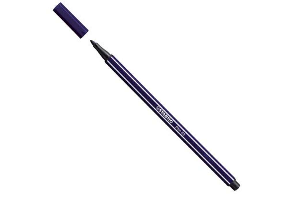 Immagine di Pennarello Pen 68 - blu di prussia 22 - Stabilo