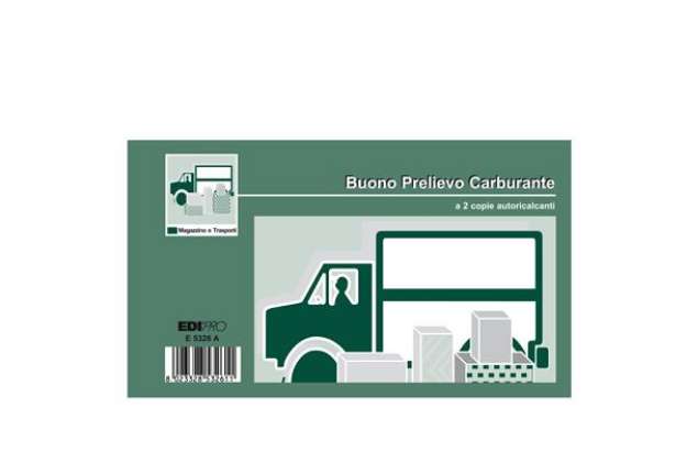 Immagine di Blocco prelievo carburante - 50/50 fogli autoricalcanti - 9,9 x 17cm - Edipro