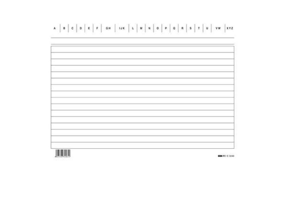 Immagine di Schede in cartoncino rigate - 15 x 21 cm orizzontale - Edipro - conf. 100 pezzi