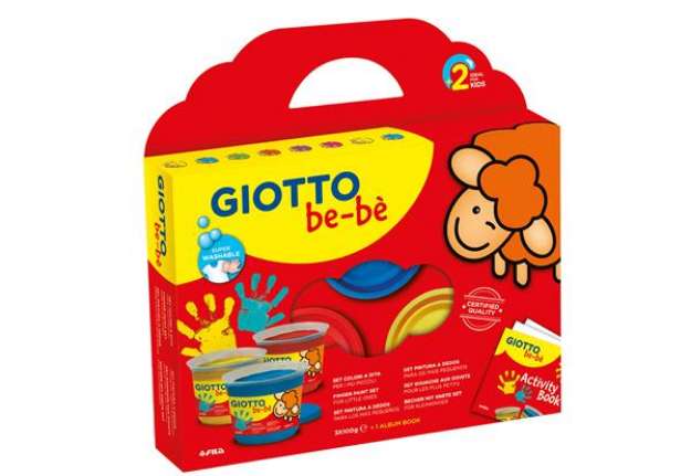 Immagine di Supercolori a dita - 100 ml  - rosso, blu, giallo - Giotto - conf. 3 pezzi
