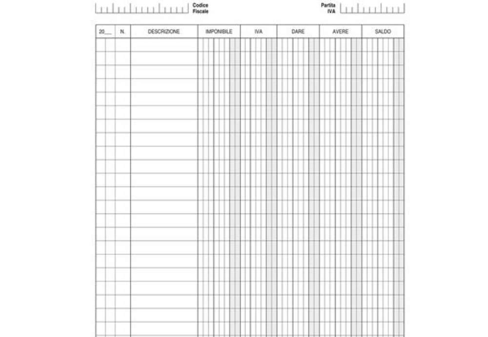 Immagine di Schede - dare/avere/saldo/iva - 24x17 cm (verticale) - Edipro - conf. 100 pezzi