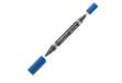 Immagine di Pennarello Lumocolor Permanent Duo 348 punta feltro - punta 0,6mm e 1,5mm - blu - Staedtler