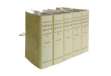 Immagine di Faldone - legacci incollati - juta - 35x25 cm - dorso 12 cm - paglia - Brefiocart