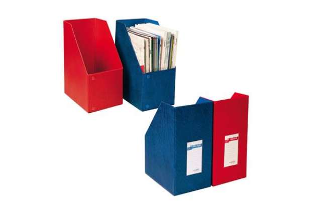 Immagine di Portariviste Oblique 150 - 24 x 32 cm - dorso 15 cm - blu - Sei Rota
