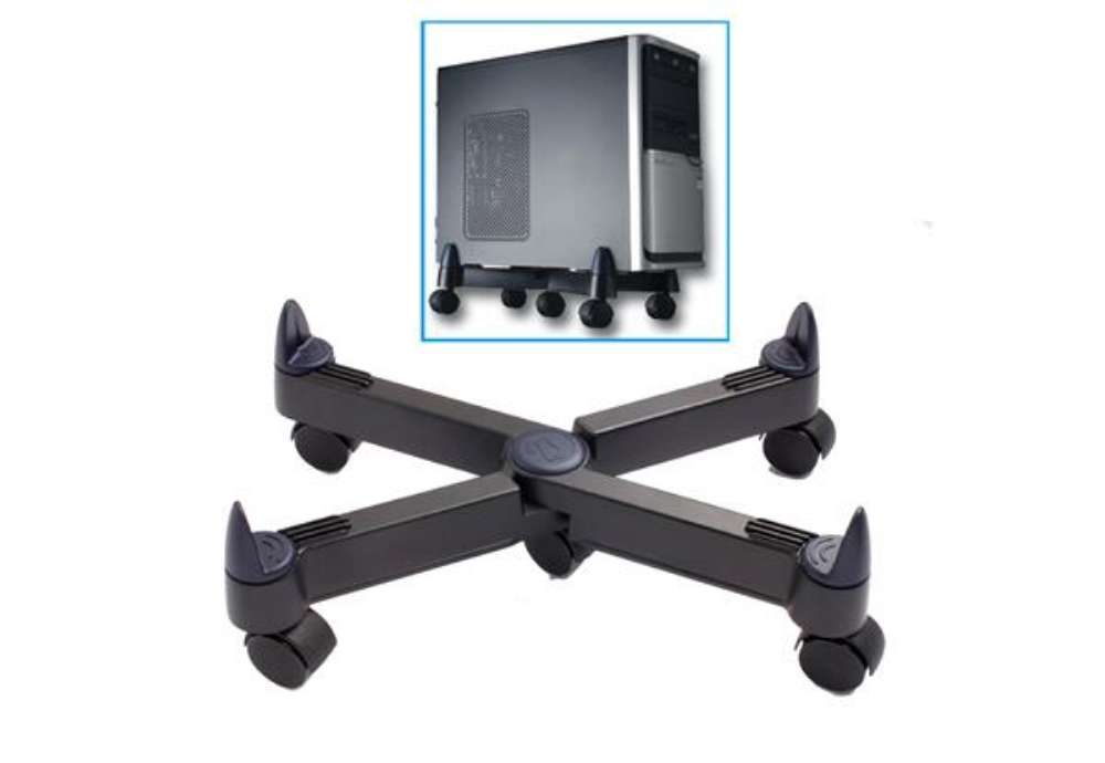 Immagine di Porta CPU con ruote PC101 - nero - Tecnostyl