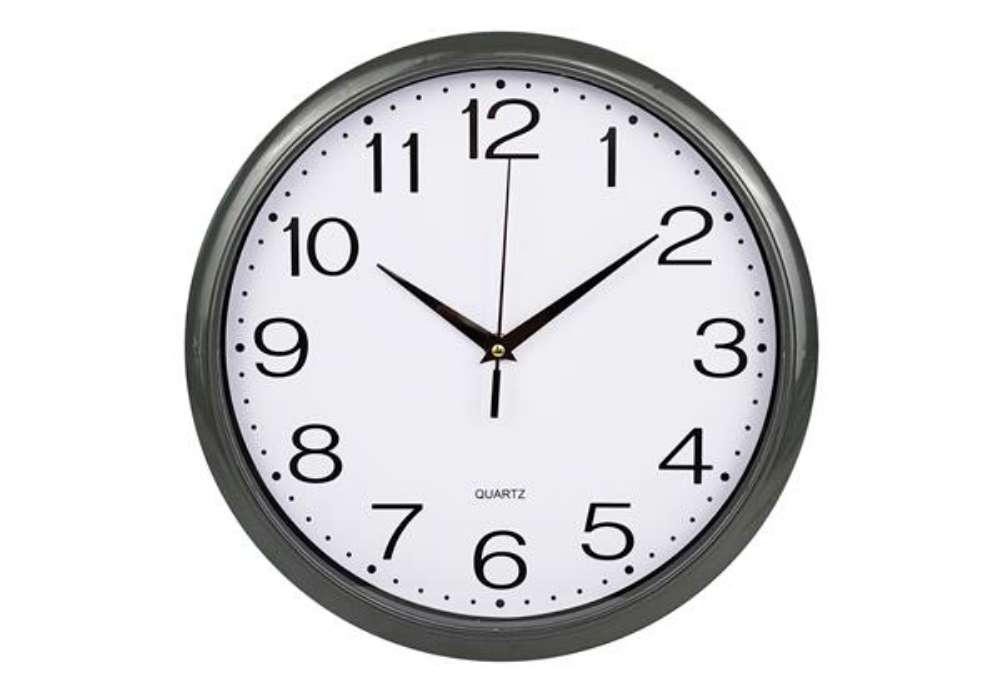 Immagine di Orologio da parete Classic - diametro 30,5 cm - grigio - Methodo