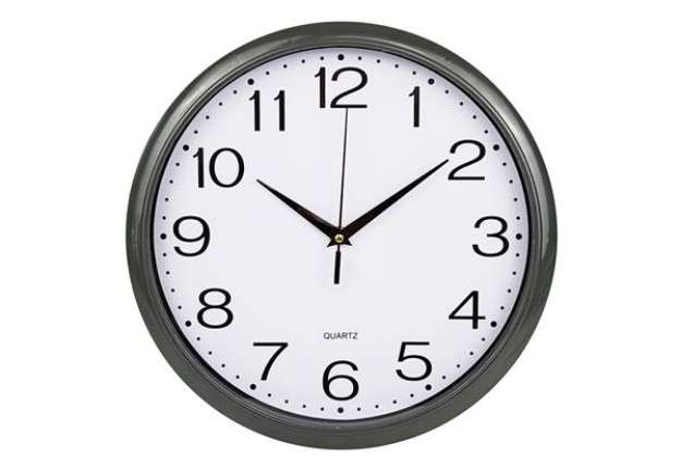 Immagine di Orologio da parete Classic - diametro 30,5 cm - grigio - Methodo