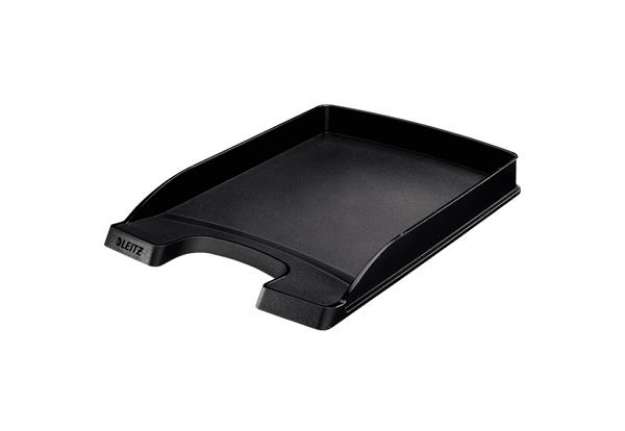 Immagine di Vaschetta portacorrispondenza Leitz Plus Slim - 25,5 x 36 x 3,7 cm - nero - Leitz