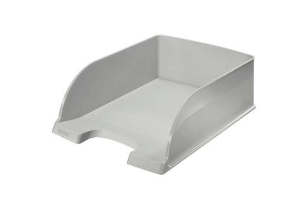 Immagine di Vaschetta portacorrispondenza Leitz Plus Jumbo - 25,5 x 10,3 x 36 cm - grigio - Leitz
