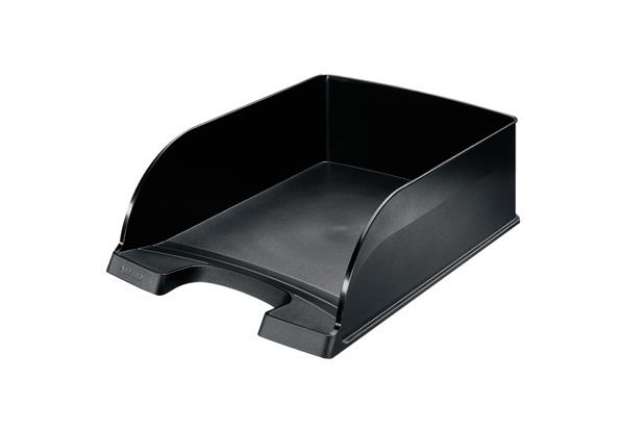Immagine di Vaschetta portacorrispondenza Leitz Plus Jumbo - 25,5 x 10,3 x 36 cm - nero - Leitz