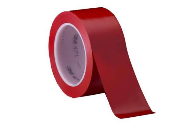 Immagine di Nastro adesivo vinilico 471 - 5 cm x 33 m - rosso - Scotch