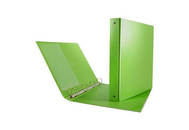 Immagine di Raccoglitore Nettuno - 4 anelli a R 30 mm - dorso 3,5 cm - 22x30 cm - verde chiaro - Sei Rota