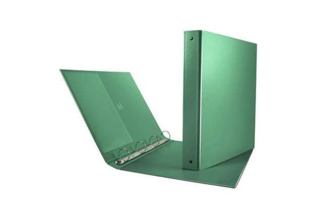 Immagine di Raccoglitore Nettuno - 4 anelli tondi 30 mm - dorso 3,5 cm - 22x30 cm - verde - Sei Rota