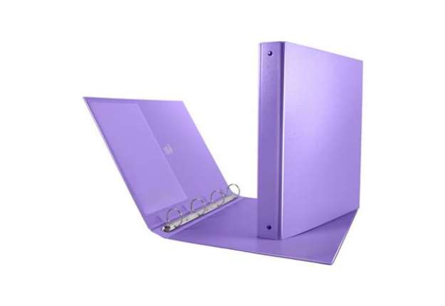 Immagine di Raccoglitore Nettuno - 4 anelli tondi 30 mm - dorso 3,5 cm - 22x30 cm - lilla - Sei Rota