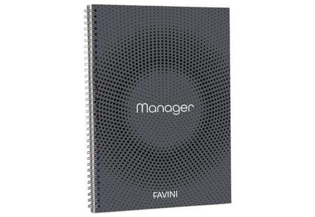 Immagine di Blocco Spiral Manager 4 fori - microperforato - 23 x 29,7cm - 10mm - 80gr - 90 fogli - Favini