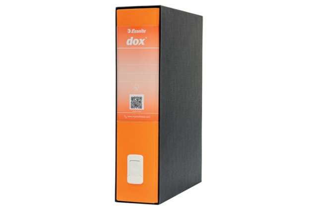 Immagine di Registratore Dox 2  - dorso 8 cm - protocollo 23x34 cm - arancione - Esselte Dox