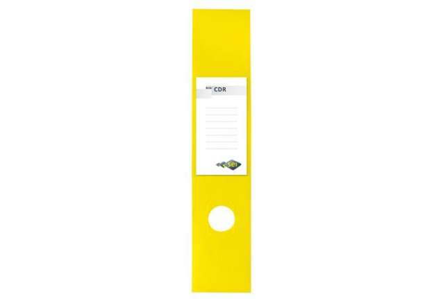 Immagine di Copridorso CDR - PVC adesivo - giallo - 7x34,5 cm - Sei Rota - conf. 10 pezzi