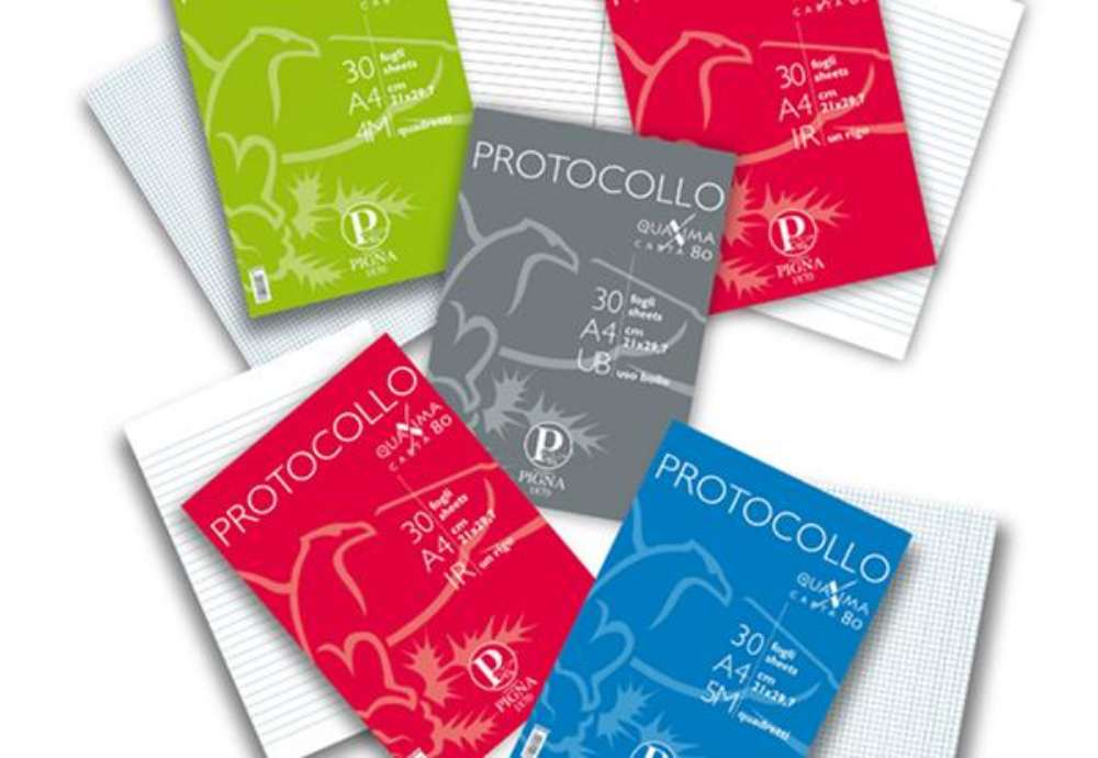 Immagine di Fogli protocollo Quaxima - A4 - 4 mm - 80 gr - Pigna - conf. 200 pezzi
