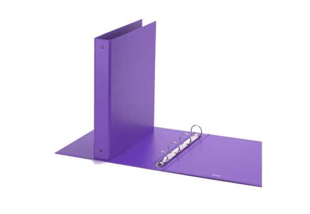 Immagine di Raccoglitore Europa - 4 anelli tondi 30 mm - dorso 4 cm - 22x30 cm - viola - Favorit