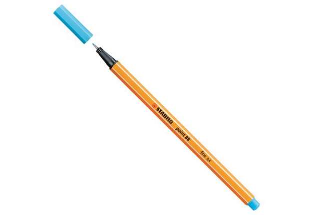 Immagine di Fineliner Point 88 - tratto 0,4 mm - azzurro 57 - Stabilo