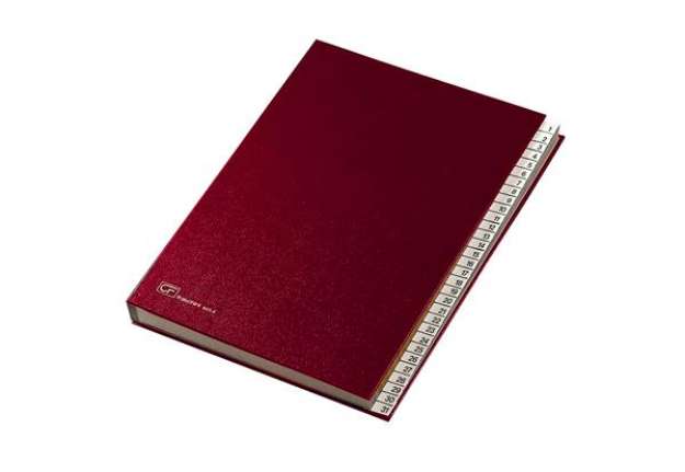Immagine di Classificatore numerico 1/31 - 643E - 24x34 cm - rosso - Fraschini