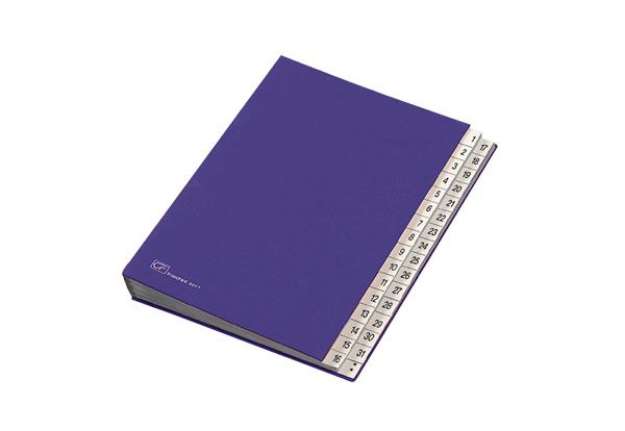 Immagine di Classificatore numerico 1/31 - 643D - 24x34 cm - blu - Fraschini