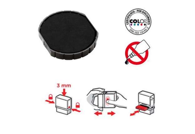 Immagine di Tampone di ricambio E/R40 - nero - Colop