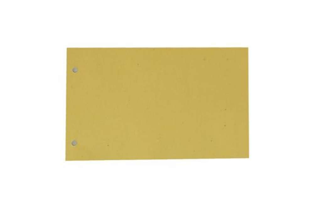 Immagine di Separatori - cartoncino Manilla 200 gr - 12,5x23 cm - giallo - Cartotecnica del Garda - conf. 200 pe