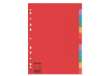 Immagine di Separatore Economy - 12 tasti - cartoncino colorato 160 gr - A4 - multicolore - Esselte