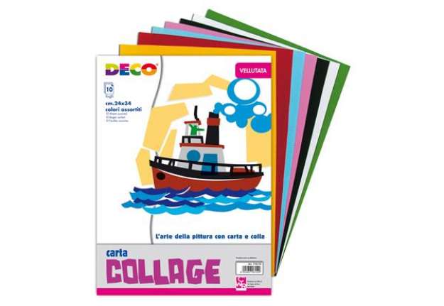 Immagine di Album collage 710/10 - 24x34cm - 10fg - carta velluto - 130gr - DECO