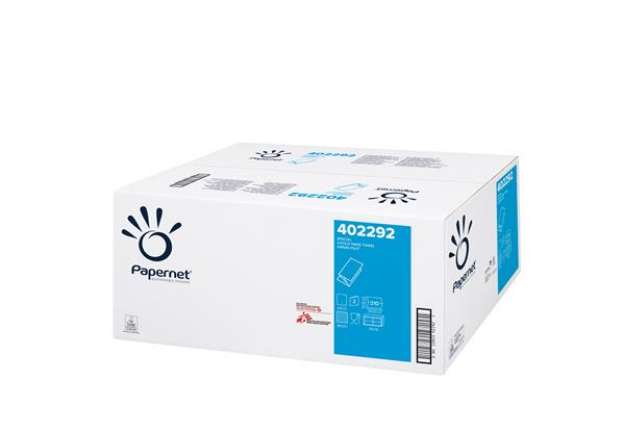 Immagine di Asciugamani piegati a V special - 2 veli - 20 gr - 24 x 21 cm - goffratura a onda - bianco - Paperne