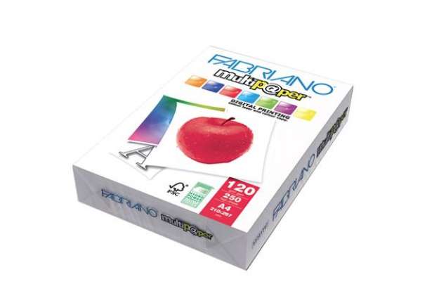 Immagine di Carta Multipaper - A3 - 120 gr - FSC - bianco - Fabriano - conf. 250 fogli