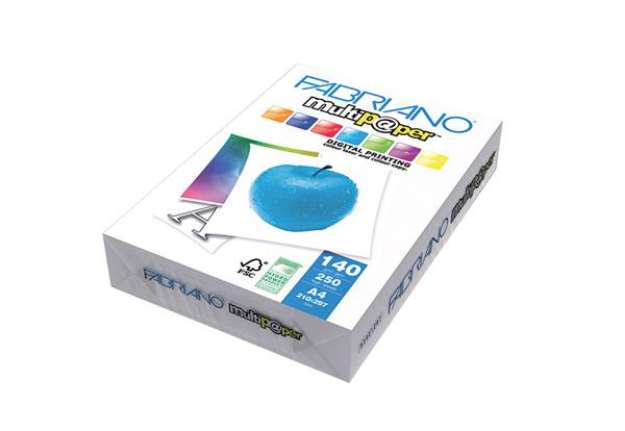 Immagine di Carta Multipaper - A3 - 140 gr - FSC - bianco - Fabriano - conf. 250 fogli