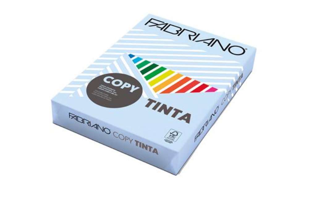 Immagine di Carta Fabriano Colore - A4 - 80 gr - colori tenui celeste - Fabriano - conf. 500 fogli