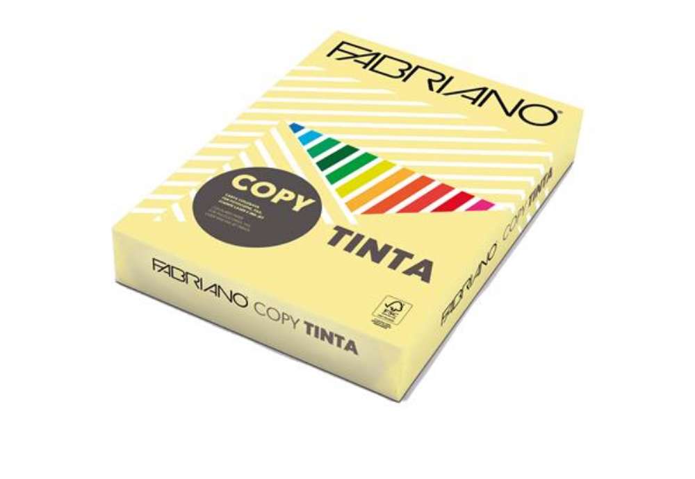 Immagine di Carta Fabriano Colore - A4 - 80 gr - colori tenui banana - Fabriano - conf. 500 fogli