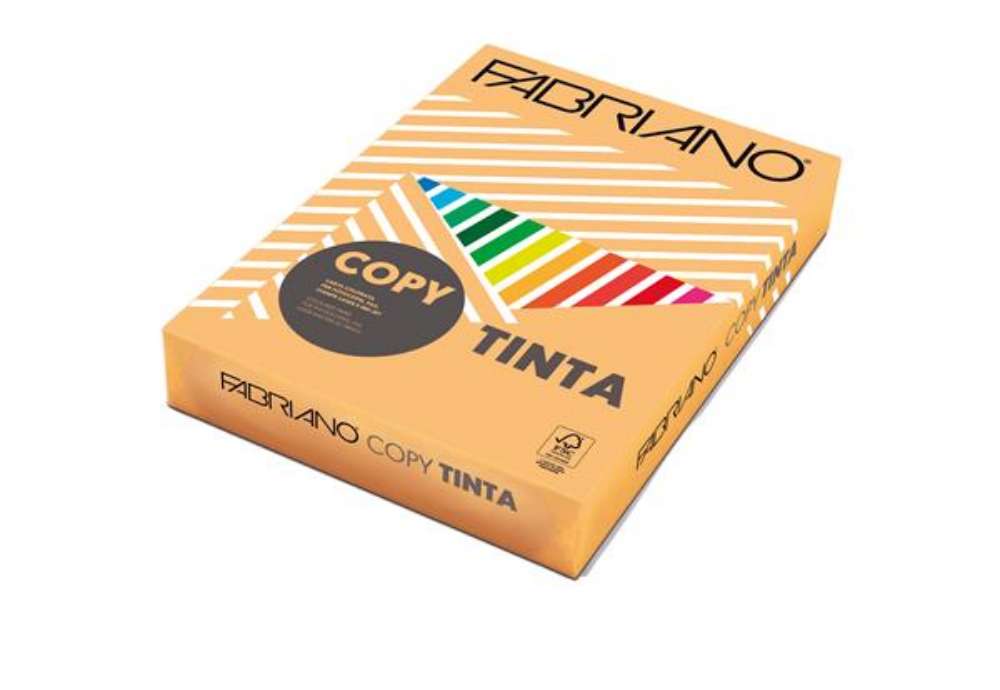 Immagine di Carta Fabriano Colore - A4 - 80 gr - colori tenui albicocca - Fabriano - conf. 500 fogli