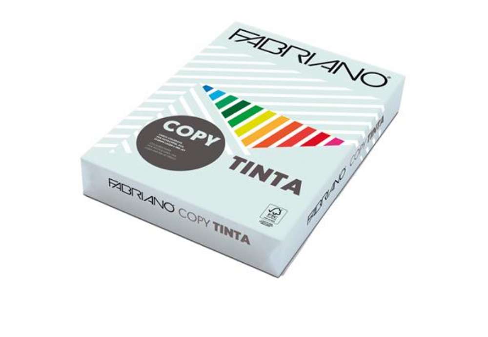 Immagine di Carta Fabriano Colore - A4 - 80 gr - colori tenui celeste chiaro - Fabriano - conf. 500 fogli