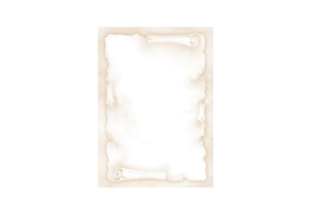 Immagine di Carta con stampa "pergamena" - A4 - 90 gr - avorio - Decadry - conf. 20 fogli