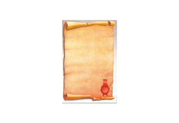 Immagine di Carta con stampa "pergamena" - A4 - 80 gr - Decadry - conf. 25 fogli