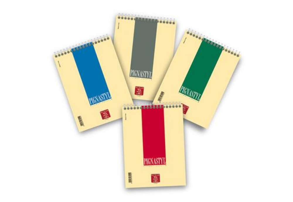 Immagine di Blocco Pignastyl spiralato - A5 - 150 x 210mm - 80gr - 60 fogli - 5mm - Pigna