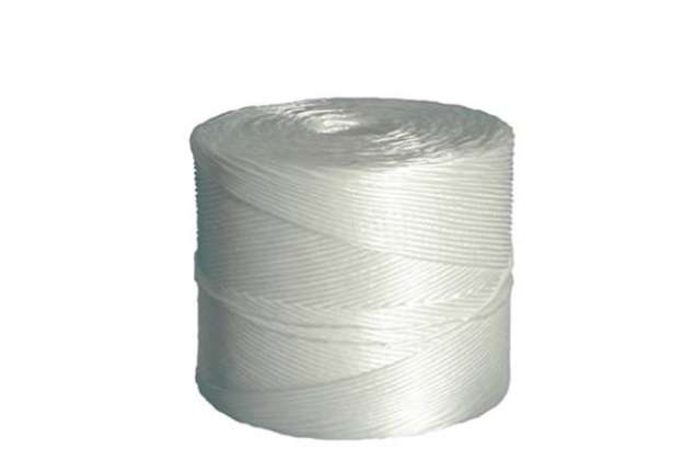 Immagine di Rotolo di spago - diametro 2 mm - lunghezza 1000 m - 2 kg - fibra PPL - titolo 1/500 - bianco - Viva