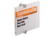 Immagine di Targa per porte/pareti Crystal Sign - 21 x 14,8 cm - Durable