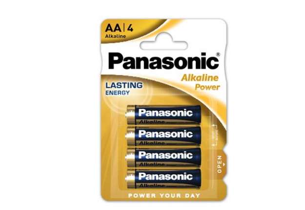 Immagine di Pila Stilo AA - 1,5V - alcalina - Panasonic - blister 4 pezzi