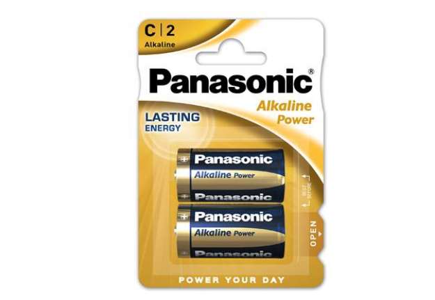 Immagine di Pila mezzatorcia - C - LR14 - Alkalin Power - Panasonic - blister 2 pezzi