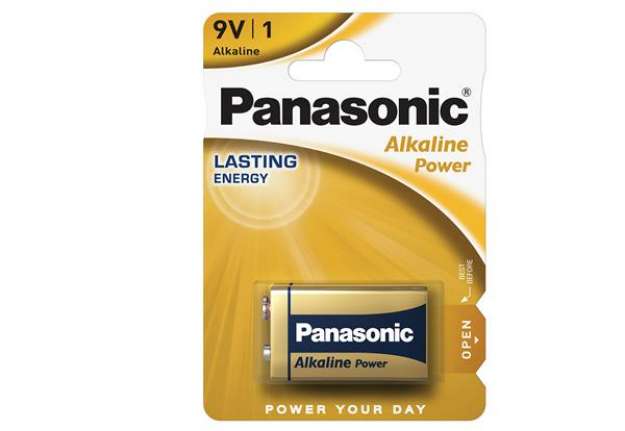 Immagine di Pila Transistor - 9V - alcalina - Panasonic - blister 1 pezzo