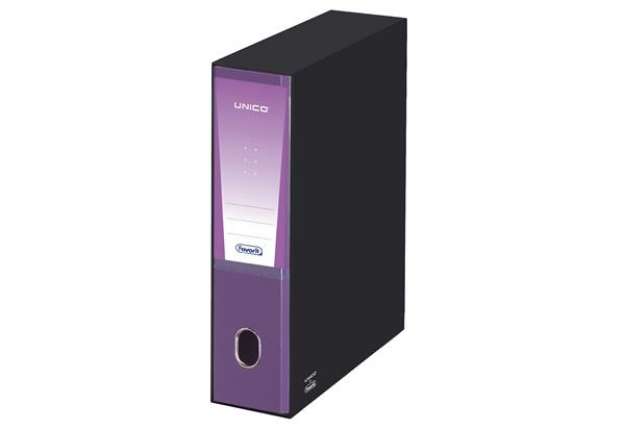 Immagine di Registratore Unico - dorso 8 cm - protocollo 23x33 cm - viola - Favorit