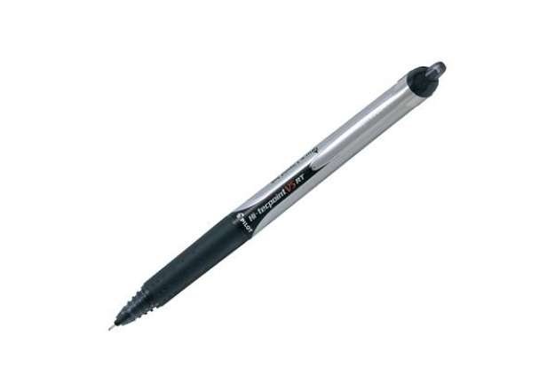 Immagine di Roller a scatto Hi Tecpoint V5 RT - punta 0,5mm  - nero - Pilot