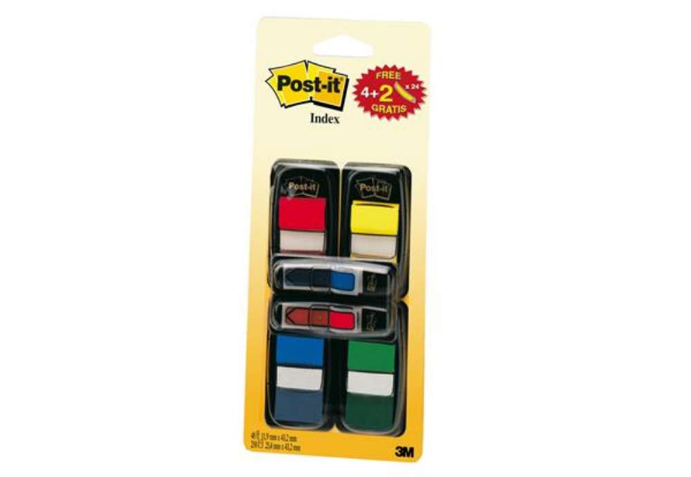 Immagine di Segnapagina Post-it Index + 48 Mini Freccia - 680-VAD5EU - 4 colori classici - Post-it - conf. 200 p