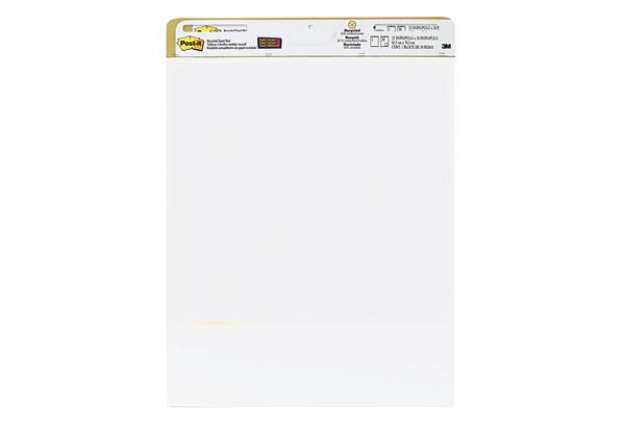Immagine di Blocco da parete Super Sticky - 559RP - 63,5 x 77,5 cm - carta riciclata - bianco - 30 fogli - Post-
